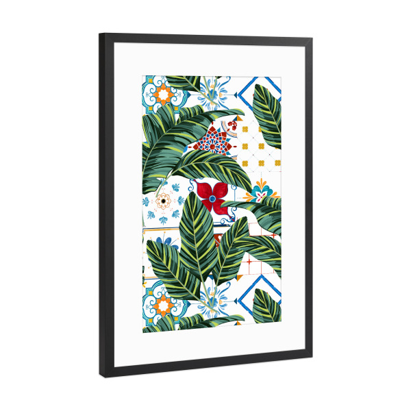 Poster mit Rahmen Schwarz (Metallic) "Plant a Garden" artboxONE - Natur