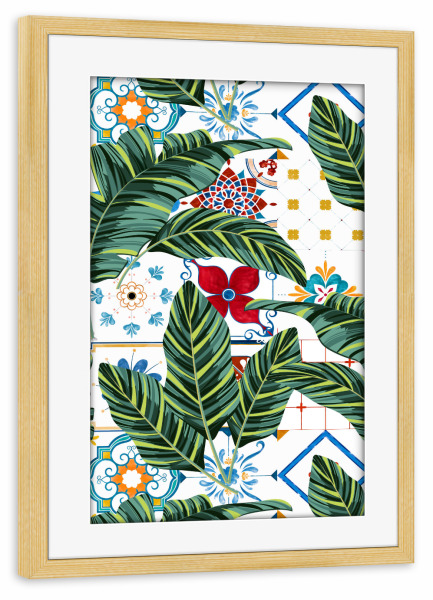 Poster mit Rahmen kiefer "Plant a Garden" artboxONE - Natur