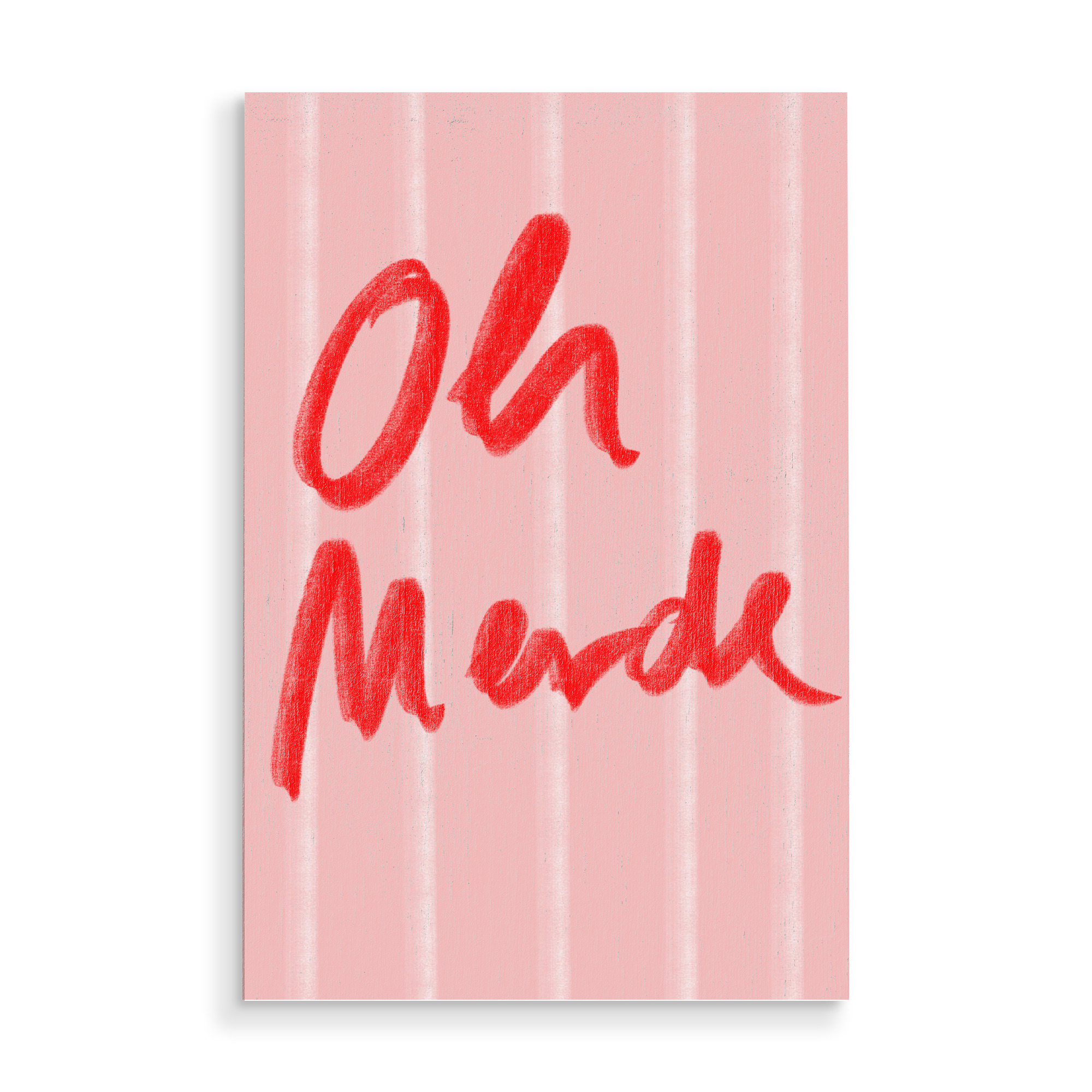 Holzbild "Oh merde !" artboxONE - Typografie,Lustig