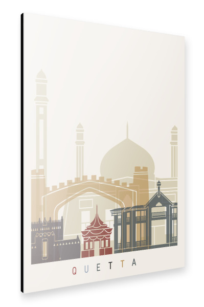 Alu-Dibond "Quetta skyline" 30x20 cm artboxONE