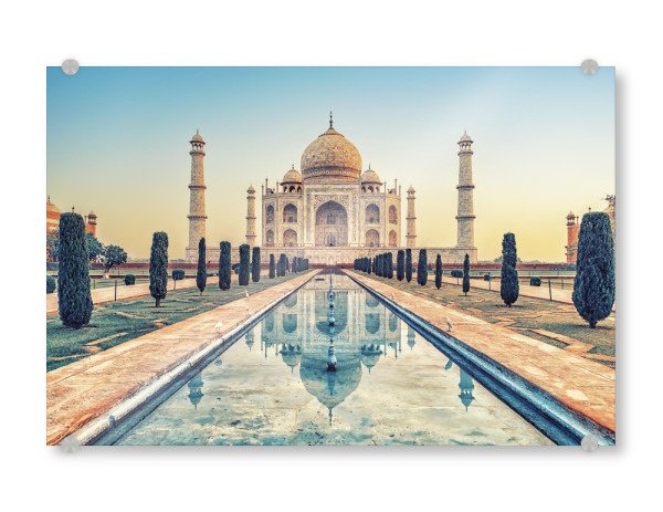 Acrylglasbild "Beautiful Taj Mahal" artboxONE - Städte,Reise,Architektur,Reise / Asien,Reise / Länder