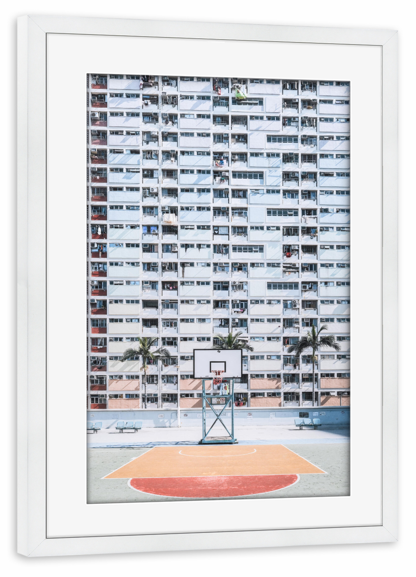 Poster mit Rahmen weiß "Sport" artboxONE - Architektur,Sport