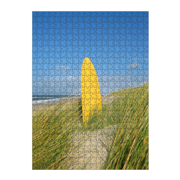 Puzzle Ravensburger "Surfbrett in den Dünen" artboxONE - Menschen,Reise / Strand und Meer,Sport / Sommerspiele
