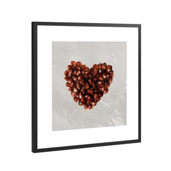 Poster mit Rahmen Schwarz (Metallic) "Pomegranate Seeds" artboxONE - Natur,Liebe,Essen & Trinken / Obst & Gemüse