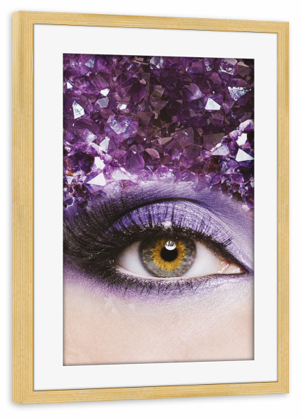 Poster mit Rahmen kiefer "Amethyst by Tas" artboxONE - Natur,Menschen