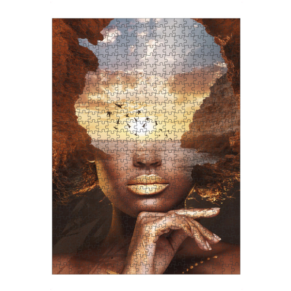 artboxONE Puzzle "Golden Landscape" artboxONE - Natur,Tiere,Menschen