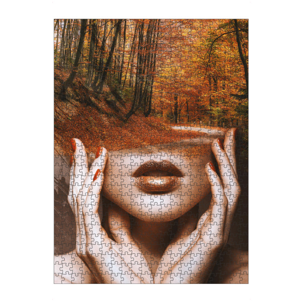 Puzzle Ravensburger "Grace and the Autumn" artboxONE - Natur,Floral,Menschen