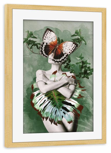 Poster mit Rahmen kiefer "Brianna" artboxONE - Natur,Floral,Tiere