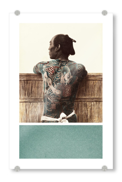 Acrylglasbild "TATTOOED MAN" artboxONE - Fashion,Reise / Asien,Städte / Tokio - Tattoo,Man,Mann,Japaner,Japan,Tät,Tätowierer,Nippon,Japanese,Vintage