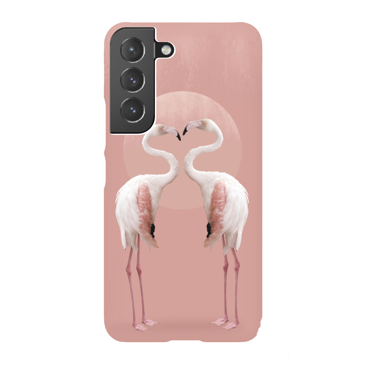 Samsung Galaxy "Flamingo Paar, Liebe mit Herz" Premium-Case Handyhülle artboxONE