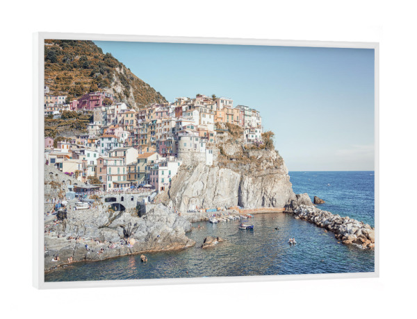 Poster mit weißem Rahmen "Italian Coastline" artboxONE - Natur,Reise,Architektur,Reise / Strand und Meer,Reise / Länder