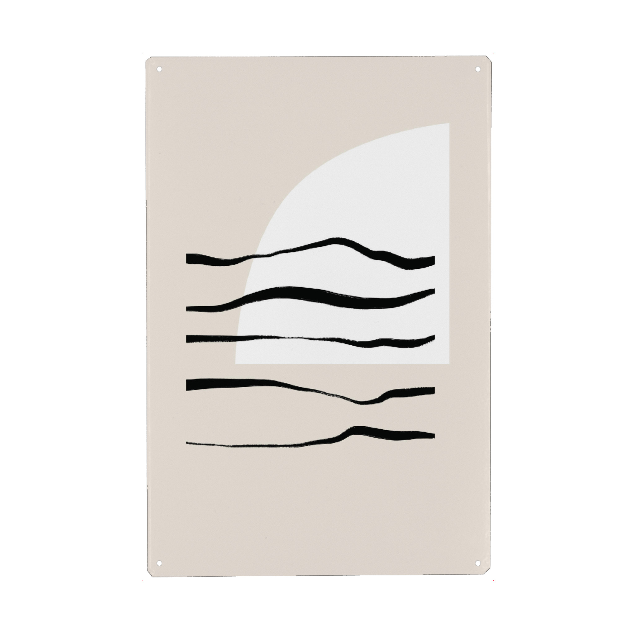 Holzbild "Sunset and Waves" artboxONE - Abstrakt,Geometrie
