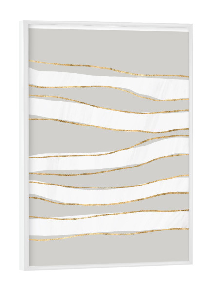 Poster mit weißem Rahmen "Lines" artboxONE - Abstrakt - Abstrakte kunst,Minimalistisch,Harmonie,Linien,Abstract,Abstrakt,Formen