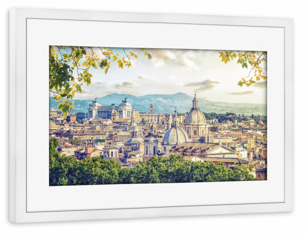 Poster mit Rahmen weiß "Beautiful Rome" artboxONE - Städte,Reise,Architektur,Reise / Länder,Städte / Rom