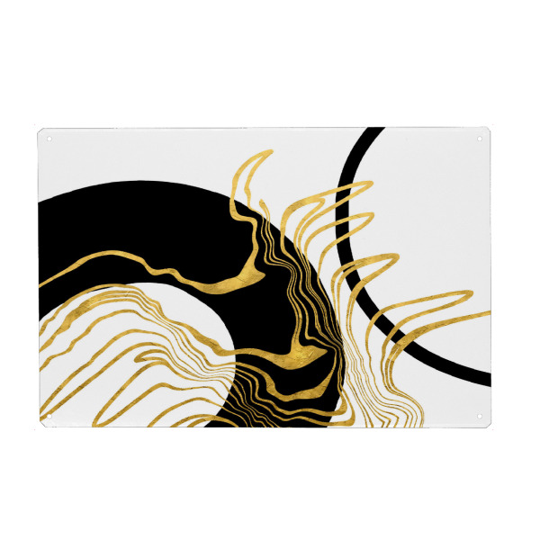 Metall Poster "Surreale Strömungen" artboxONE - Abstrakt