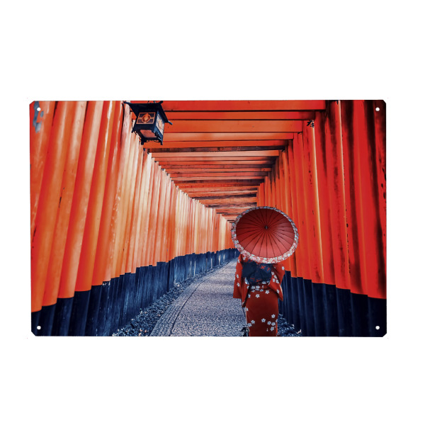 Metall Poster "Fushimi Inari-taisha" artboxONE - Städte,Architektur