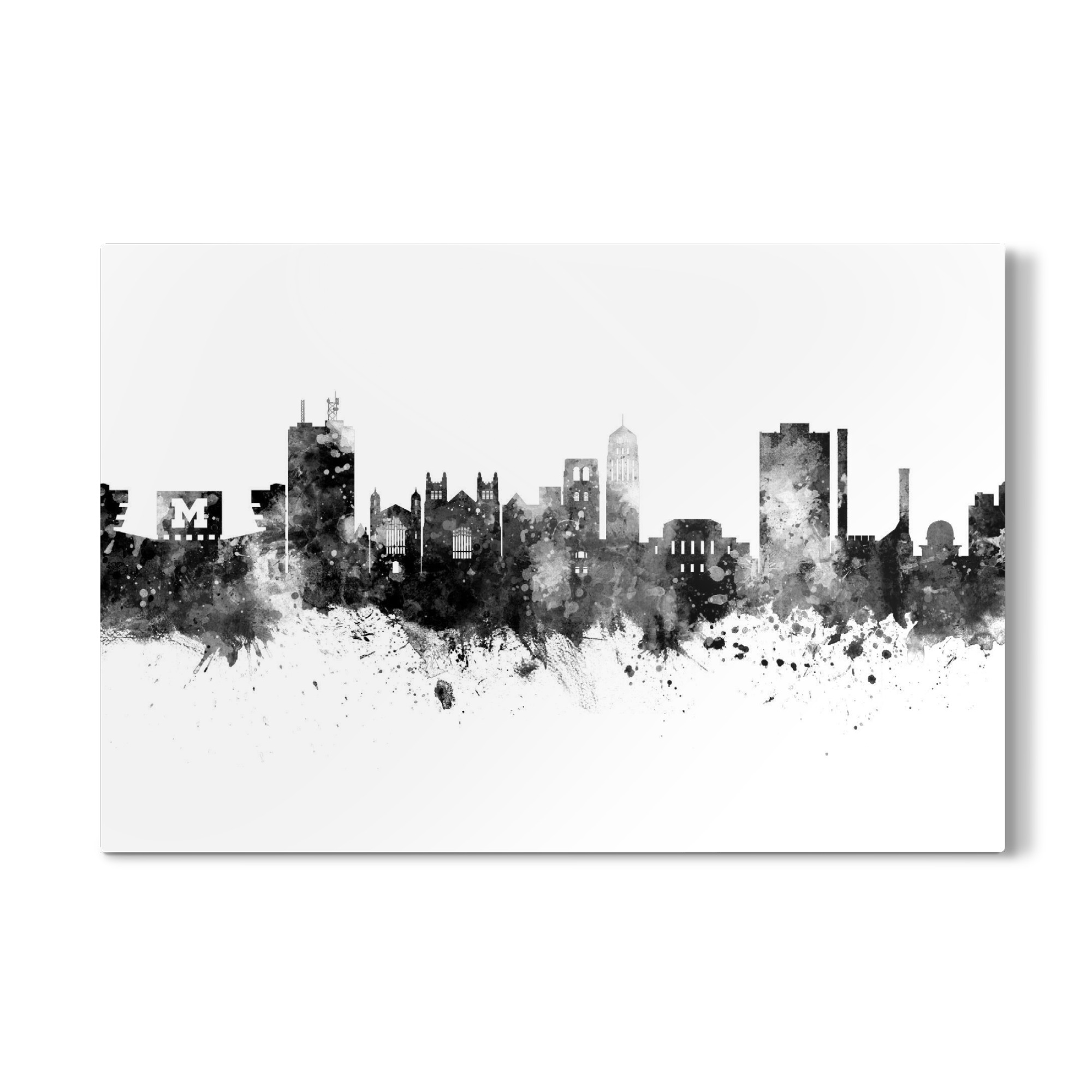 Galerie-Print "Ann Arbor Michigan Skyline Black" 30x20 cm artboxONE