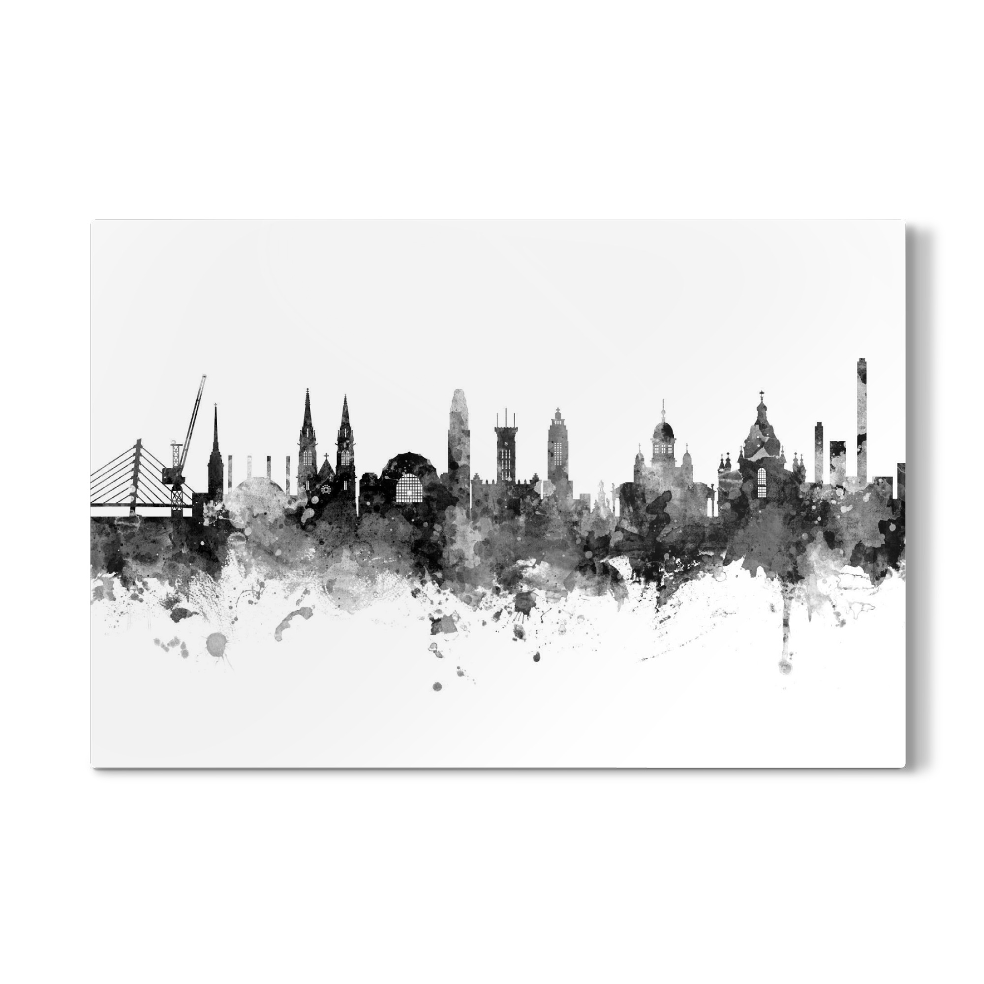 Galerie-Print "Helsinki Finland Skyline Black" 30x20 cm artboxONE