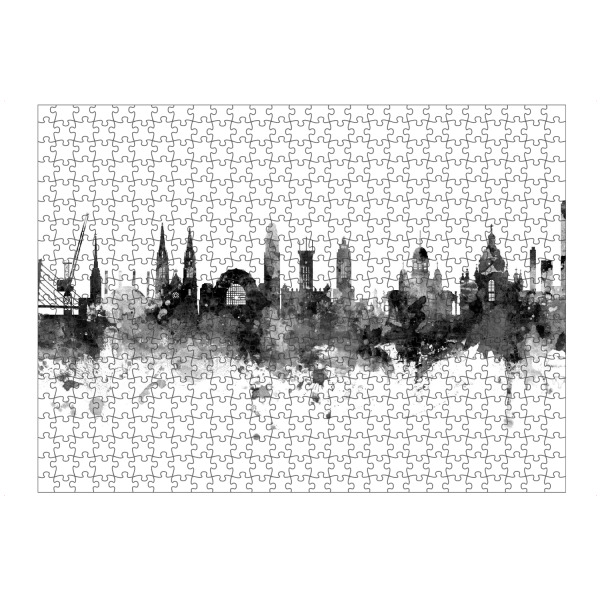 artboxONE Puzzle "Helsinki Finland Skyline Black" artboxONE - Städte