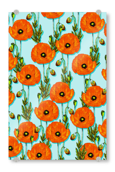 Acrylglasbild "Peoni Garden | Boho Floral Meadow" artboxONE - Natur,Floral