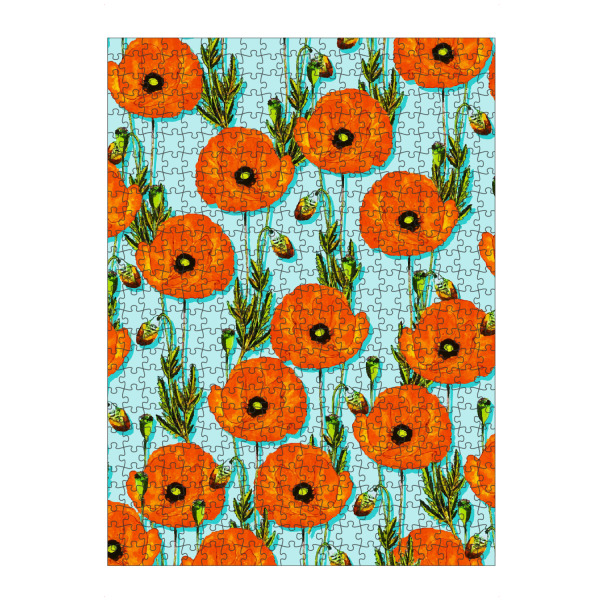 Puzzle Ravensburger "Peoni Garden | Boho Floral Meadow" artboxONE - Natur,Floral