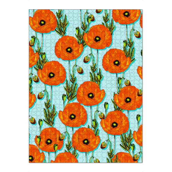 Puzzle Ravensburger "Peoni Garden | Boho Floral Meadow" artboxONE - Natur,Floral