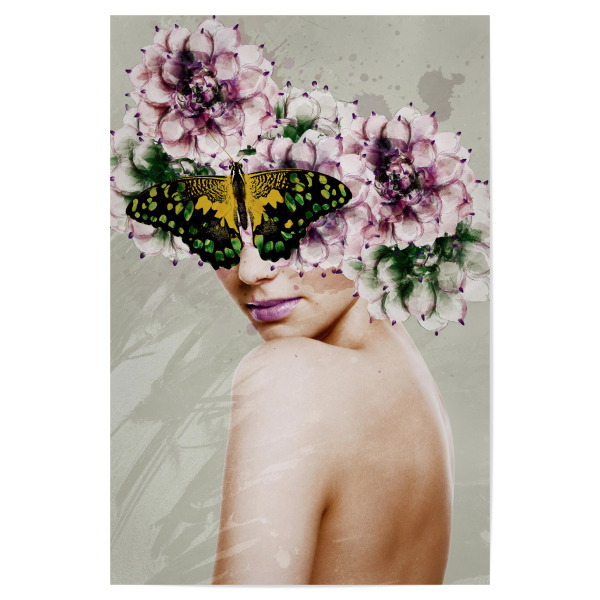 Poster 30x20 cm "Violet by Tas" artboxONE - Natur,Floral,Tiere