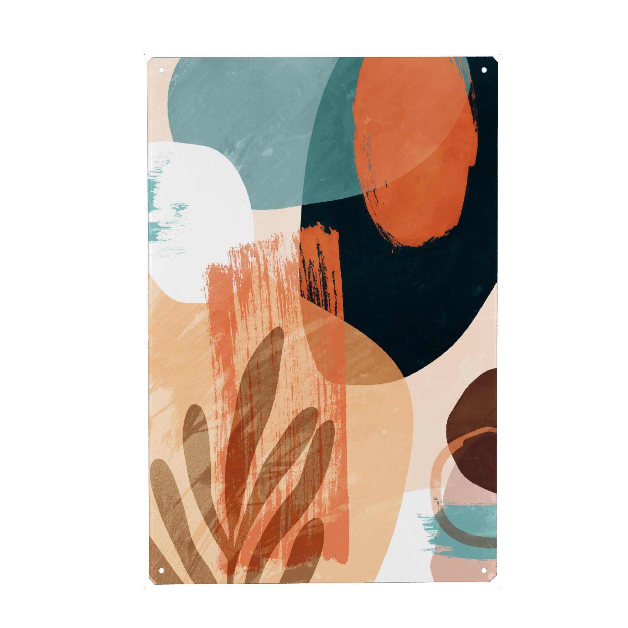 Metall Poster "Abstract Shapes II by Tas" artboxONE - Natur,Floral,Abstrakt
