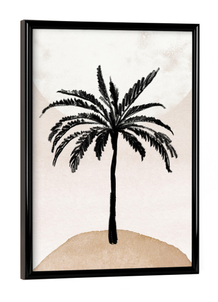 Poster mit schwarzem Rahmen "Abstract Palm" artboxONE - Natur,Reise,Floral,Für Kinder,Abstrakt