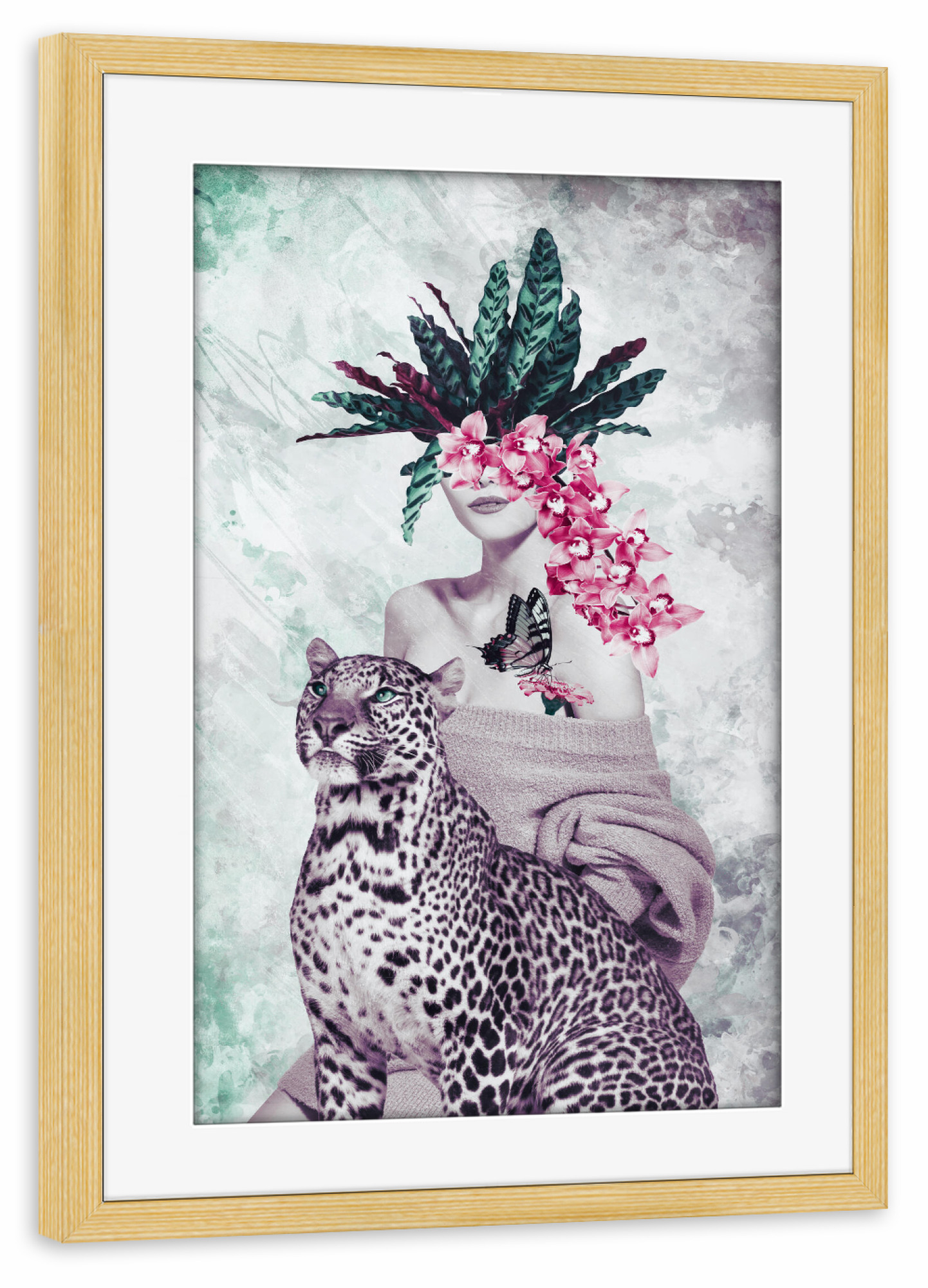 Poster mit Rahmen kiefer "Stella" artboxONE - Natur,Floral,Tiere