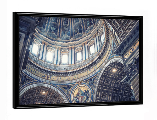 Poster mit schwarzem Rahmen "St Peter's Dome" artboxONE - Städte,Reise,Architektur,Reise / Länder,Städte / Rom