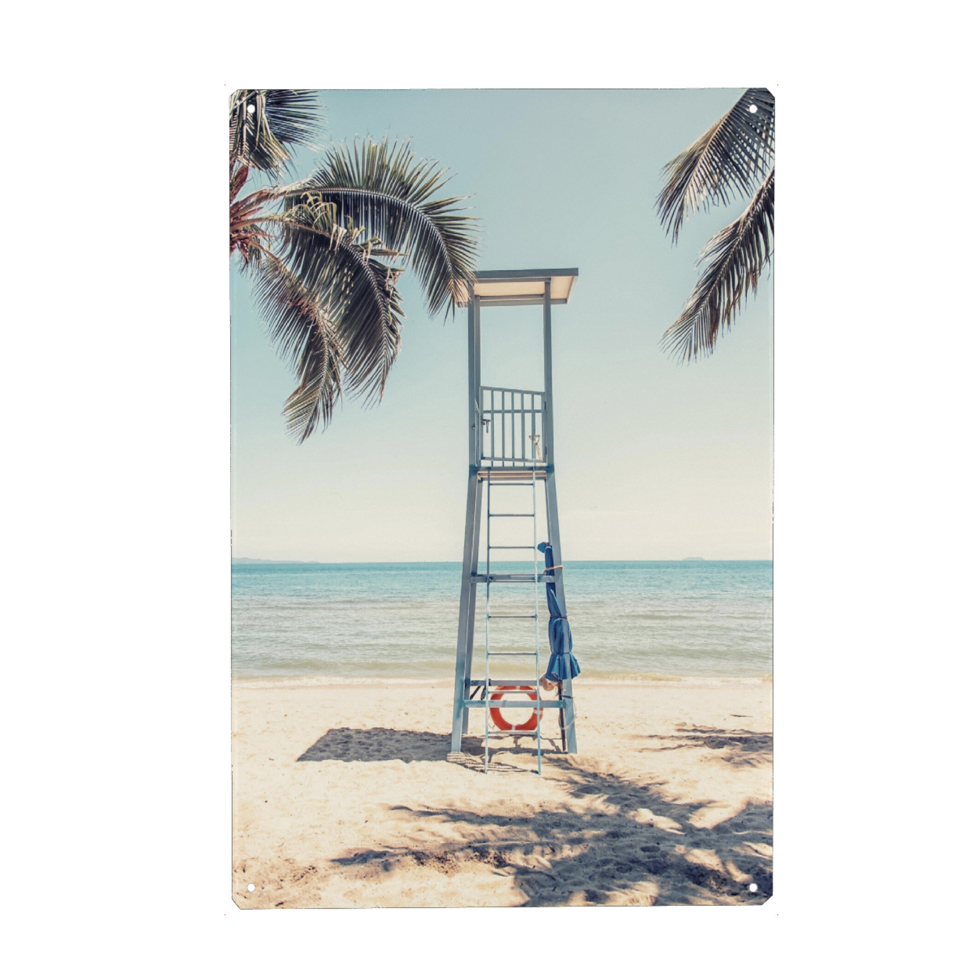 Metall Poster "Lifeguard Stand" artboxONE - Natur,Reise,Reise / Strand und Meer,Reise / Asien,Reise / Länder