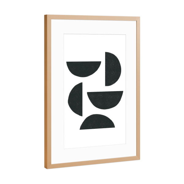 Poster mit Rahmen Kupfer "My kind of Balance" artboxONE - Abstrakt,Geometrie