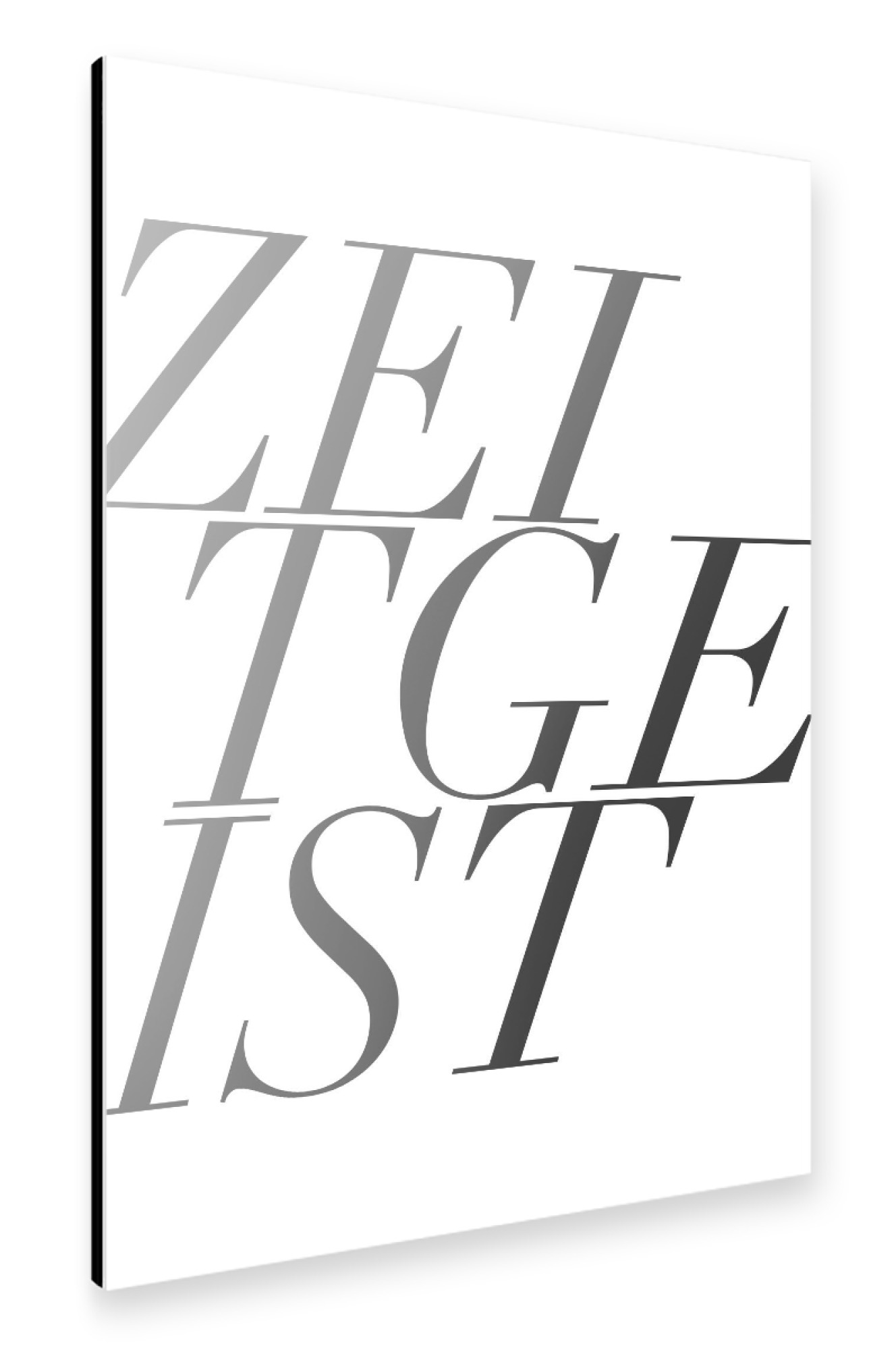 Alu-Dibond "ZEITGEIST WEISS" 30x20 cm artboxONE