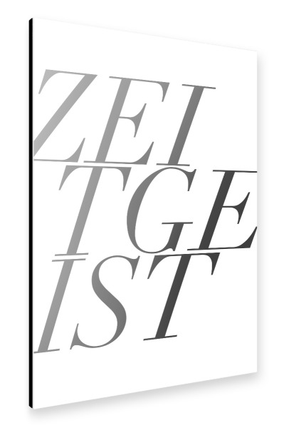 Alu-Dibond "ZEITGEIST WEISS" 30x20 cm artboxONE