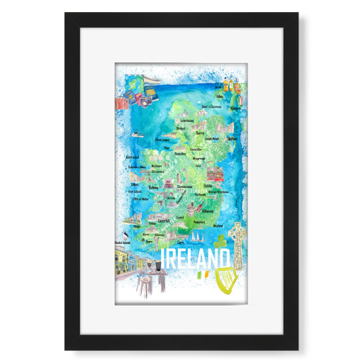 Ireland Illustrated Map