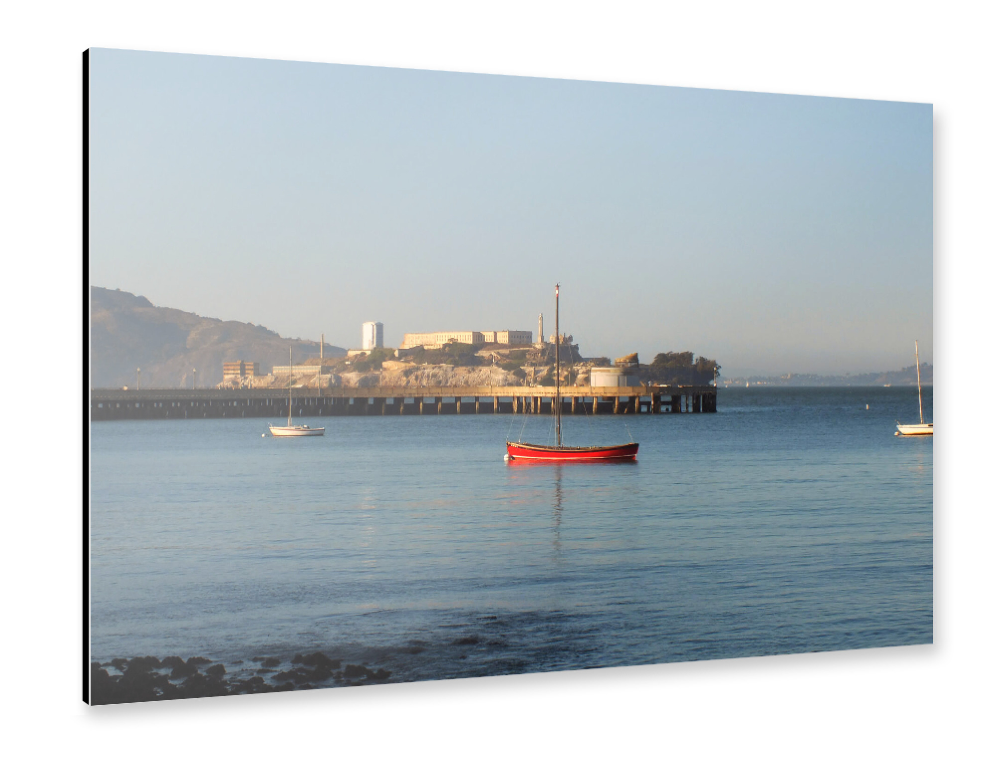 Alu-Dibond "Alcatraz" 30x20 cm artboxONE