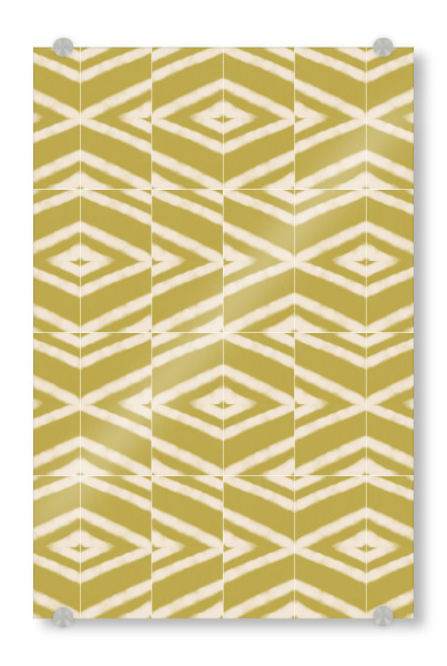 Acrylglasbild "Rustic Dijon Disarrayed Tiles" artboxONE - Abstrakt,Geometrie