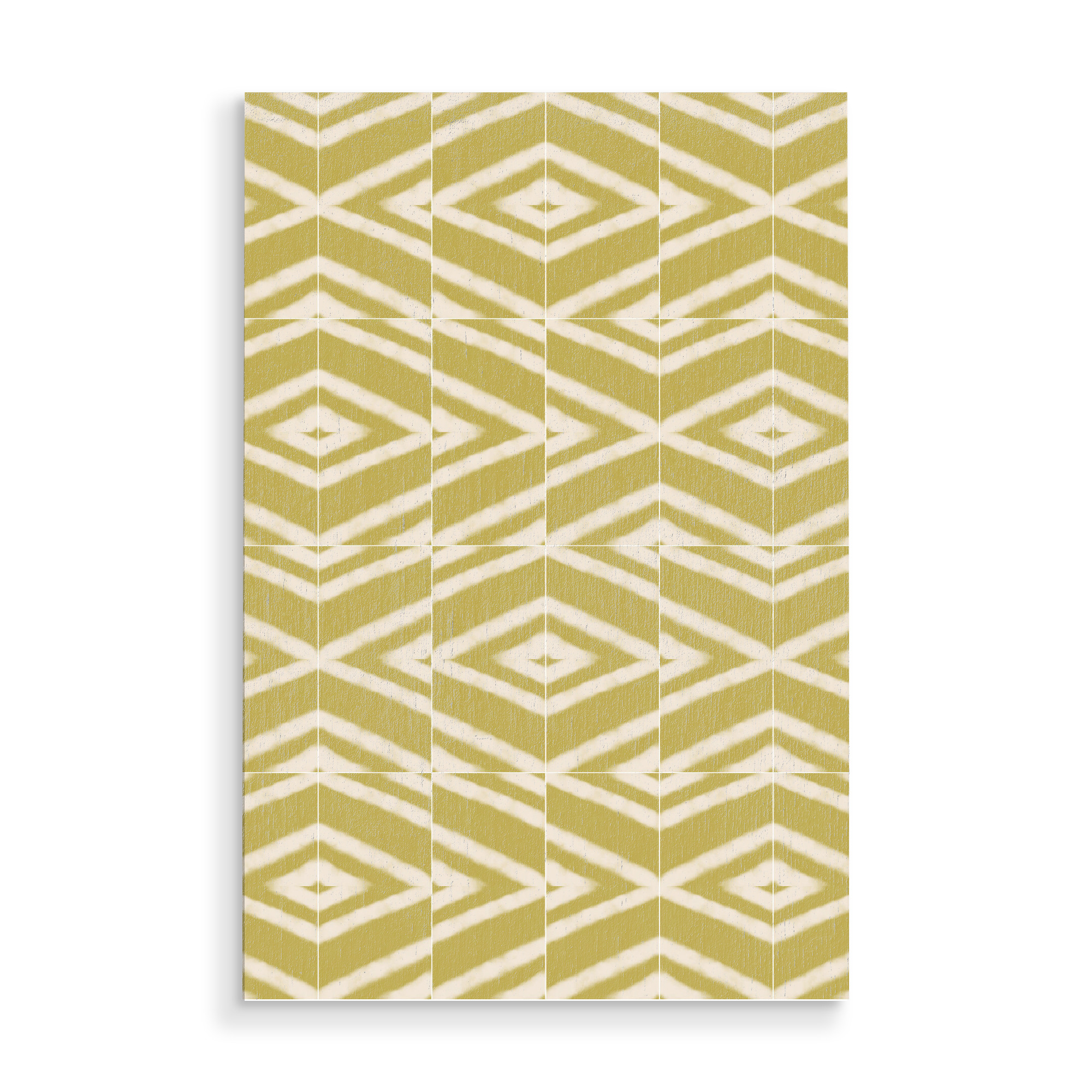 Holzbild "Rustic Dijon Disarrayed Tiles" artboxONE - Abstrakt,Geometrie