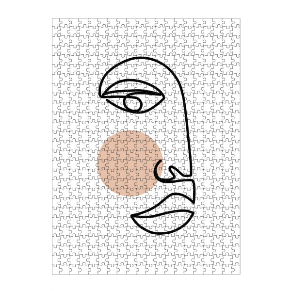 artboxONE Puzzle "Blushing now" artboxONE - Abstrakt,Menschen,Geometrie