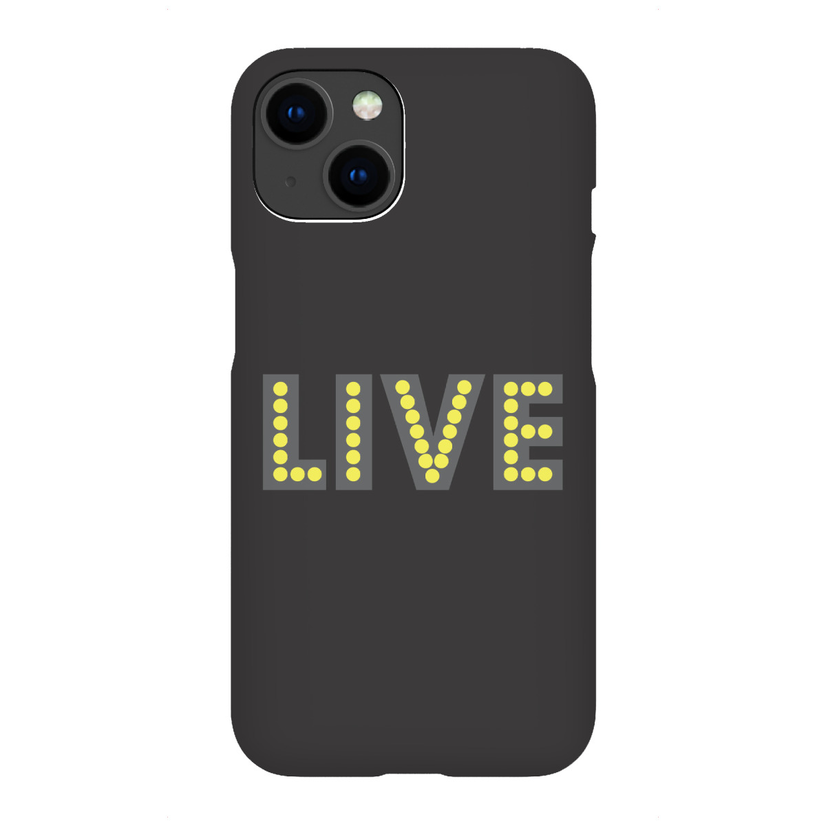 iPhone "Live I Neon Schrift Gelb Schwarz" Premium-Case Handyhülle artboxONE