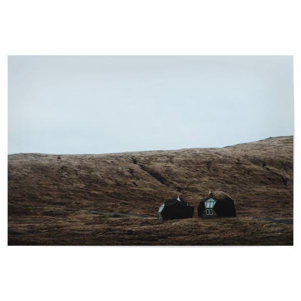 Poster 30x20 cm "Häuser in der Natur" artboxONE - Natur,Reise,Abstrakt,Architektur,Reise / Länder