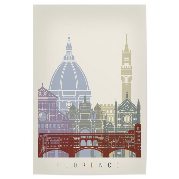 Poster 30x20 cm "Florence skyline" artboxONE - Städte,Architektur