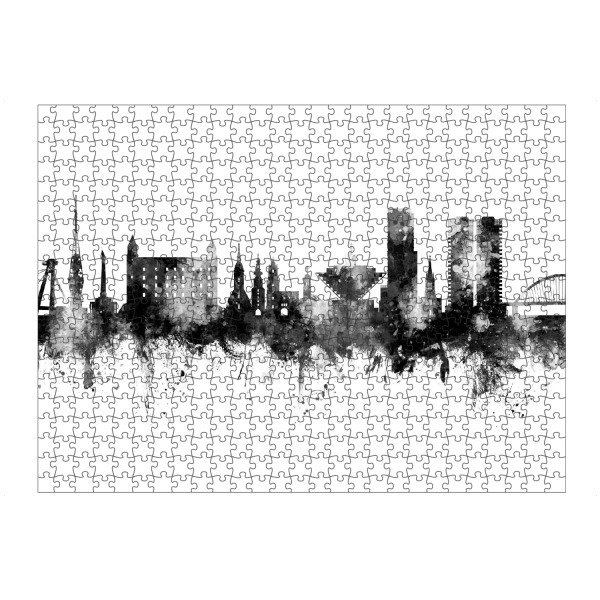 artboxONE Puzzle "Bratislava Slovakia Skyline Black" artboxONE - Städte,Schwarzweiß
