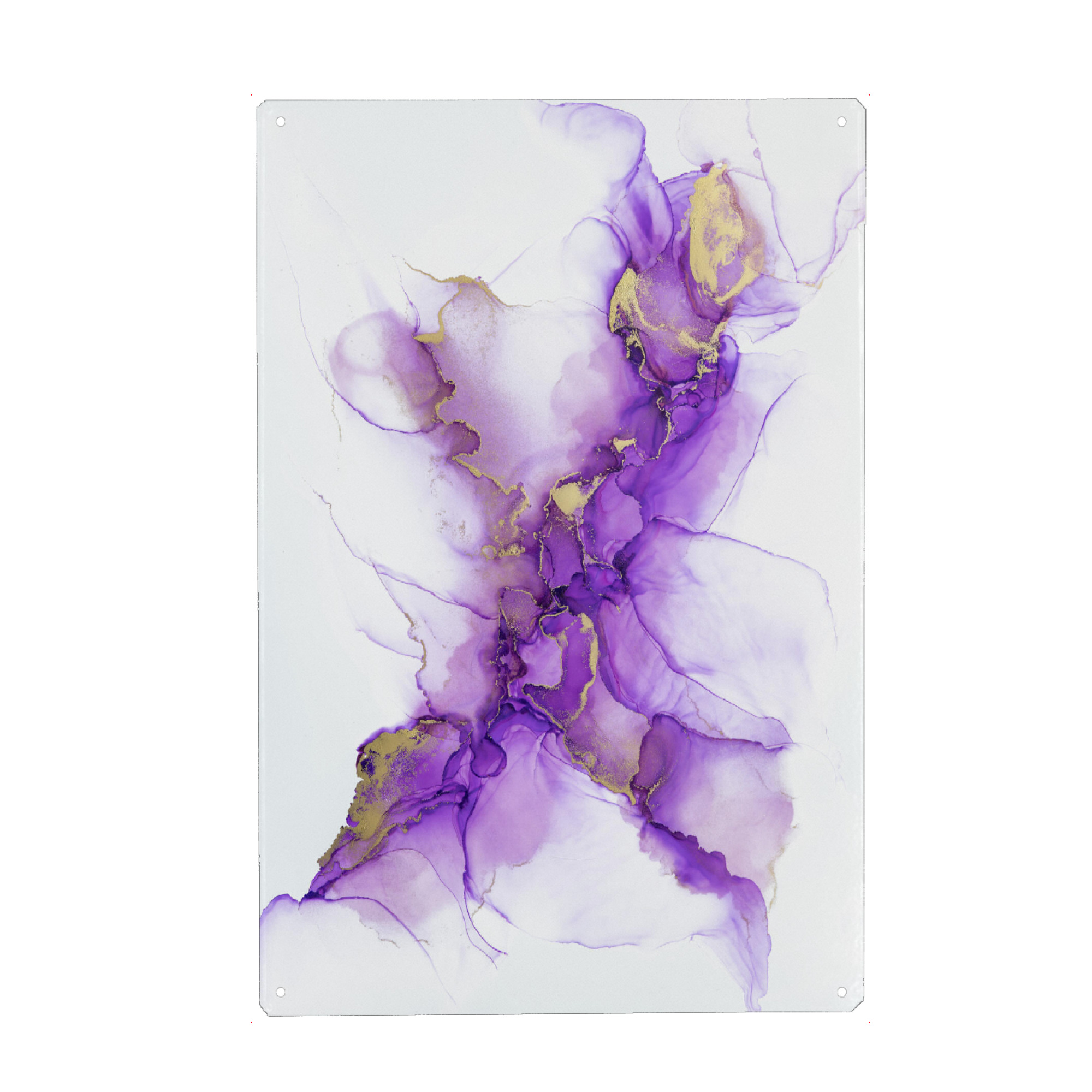 Metall Poster "Purple X" artboxONE - Abstrakt
