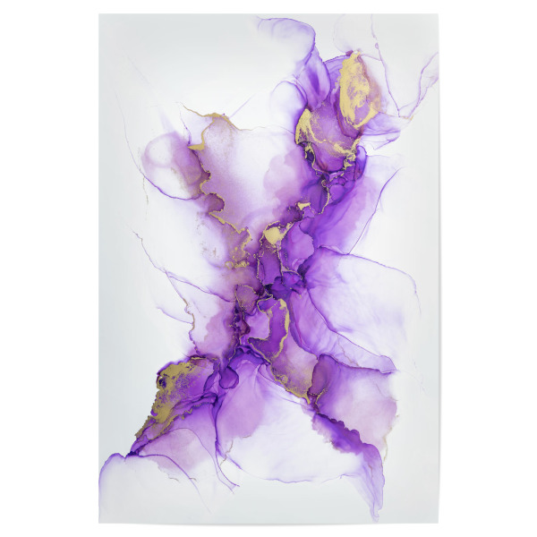 Poster "Purple X" artboxONE - Abstrakt - Alcohol ink,Malerei,Tinte,Abstrakt,Modern,Hintergrund,Texturen,Textur,Malen,Isopropanol,Alcoholtinte,Figuren
