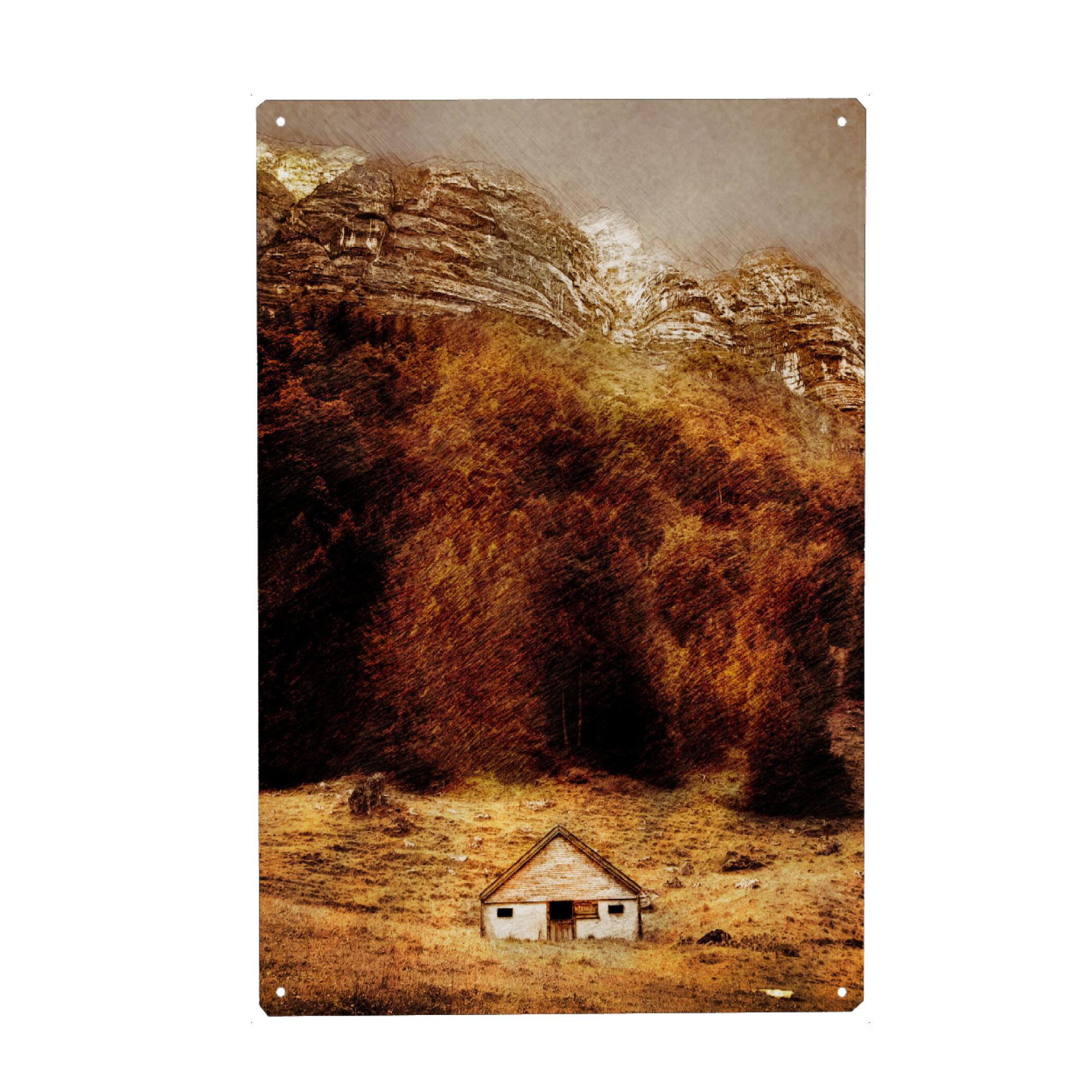 Metall Poster "Switzerland Seealpsee" artboxONE - Natur,Reise