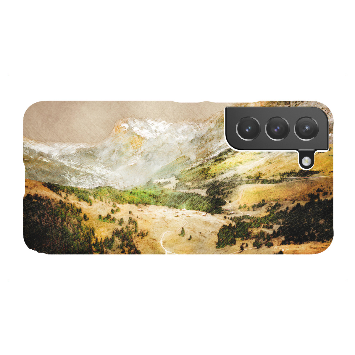 Samsung Galaxy "Switzerland Wengen landscape" Premium-Case Handyhülle artboxONE