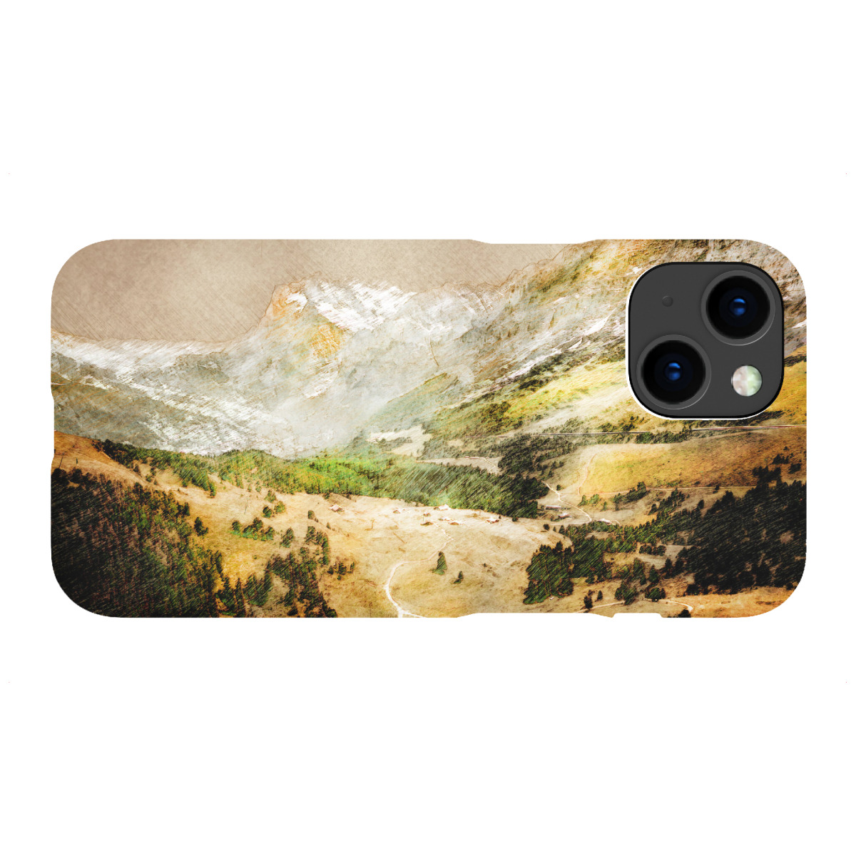 iPhone "Switzerland Wengen landscape" Premium-Case Handyhülle artboxONE