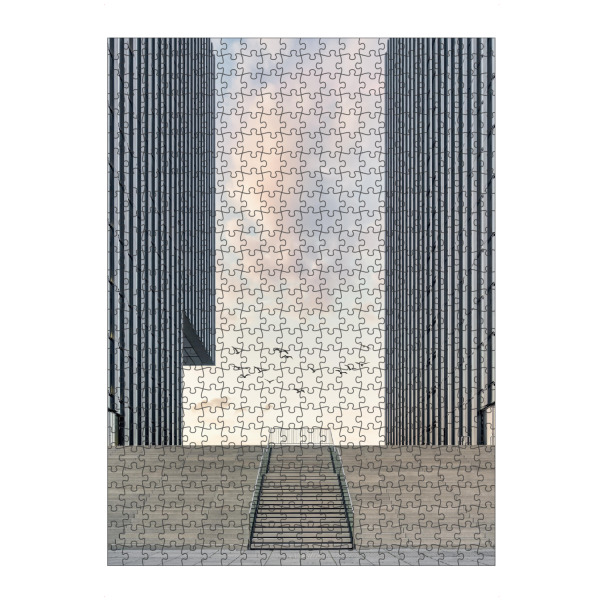 Puzzle Ravensburger "Hafenspitze Düsseldorf" artboxONE - Reise,Architektur,Städte / Düsseldorf